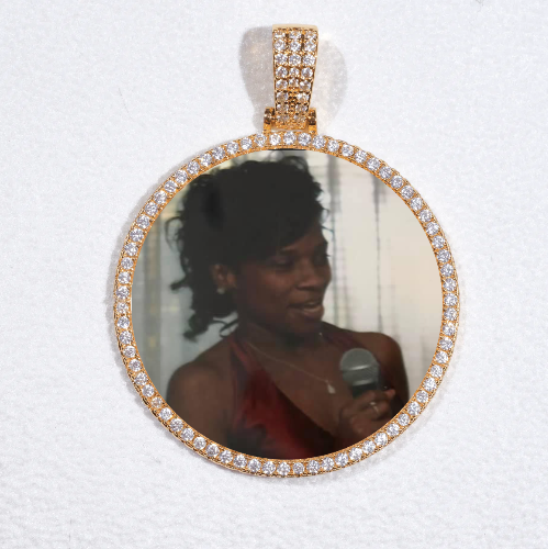 MEDIUM 3D CIRCLE CUSTOM PICTURE PENDANT