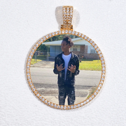 MEDIUM 3D CIRCLE CUSTOM PICTURE PENDANT