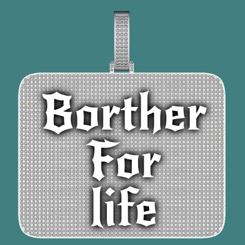 CUSTOM LETTER NECKLACE 3D BIG SQUARE