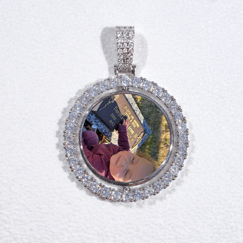 3D Spinning 2-Faced Custom Picture Pendant
