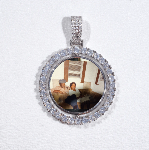 3D Spinning 2-Faced Custom Picture Pendant