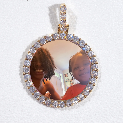 3D CIRCLE CUSTOM PICTURE PENDANT SMALL SIZE
