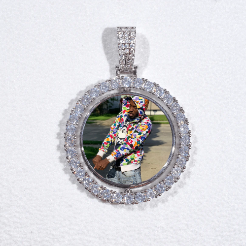 3D Spinning 2-Faced Custom Picture Pendant