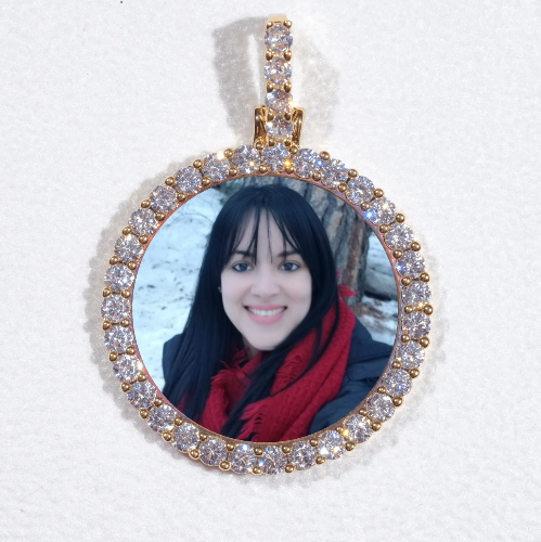3D CIRCLE CUSTOM PICTURE PENDANT SMALL SIZE
