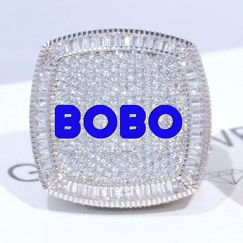 CUSTOM LETTER 3D ICED RING