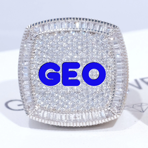 CUSTOM LETTER 3D ICED RING