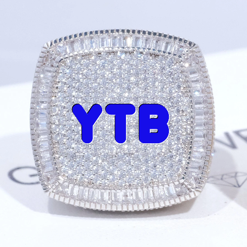 CUSTOM LETTER 3D ICED RING