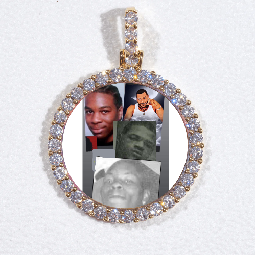 3D CIRCLE CUSTOM PICTURE PENDANT SMALL SIZE