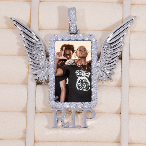 RIP WING 3D CUSTOM PICTURE PENDANT