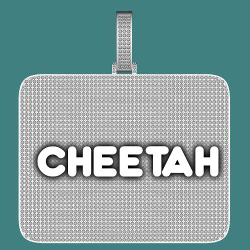 CUSTOM LETTER NECKLACE 3D BIG SQUARE