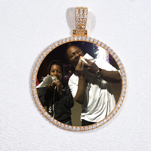 MEDIUM 3D CIRCLE CUSTOM PICTURE PENDANT