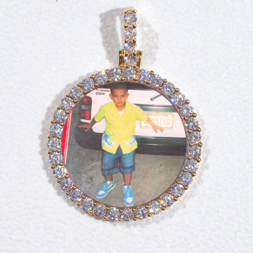 3D CIRCLE CUSTOM PICTURE PENDANT SMALL SIZE