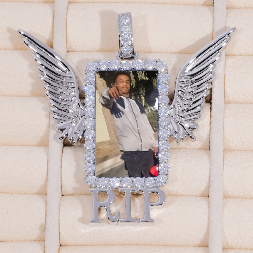 RIP WING 3D CUSTOM PICTURE PENDANT