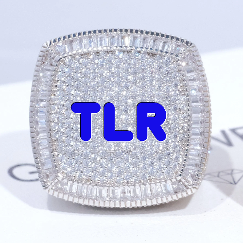 CUSTOM LETTER 3D ICED RING