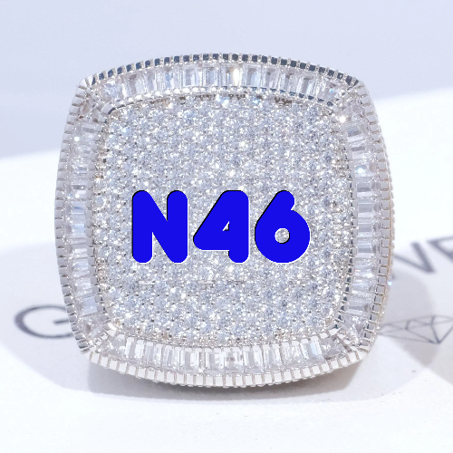 CUSTOM LETTER 3D ICED RING