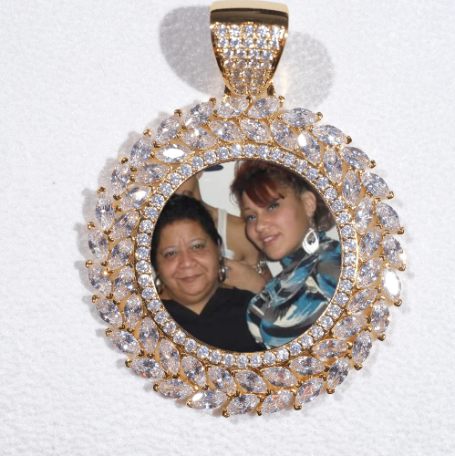 Large 3D Wheat Ear Custom Picture Pendant