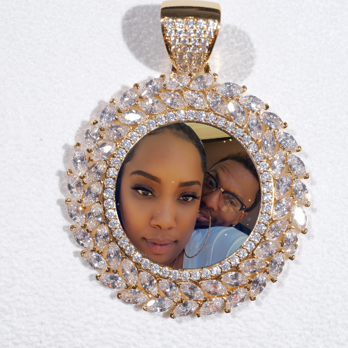 Large 3D Wheat Ear Custom Picture Pendant