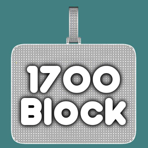 CUSTOM LETTER NECKLACE 3D BIG SQUARE