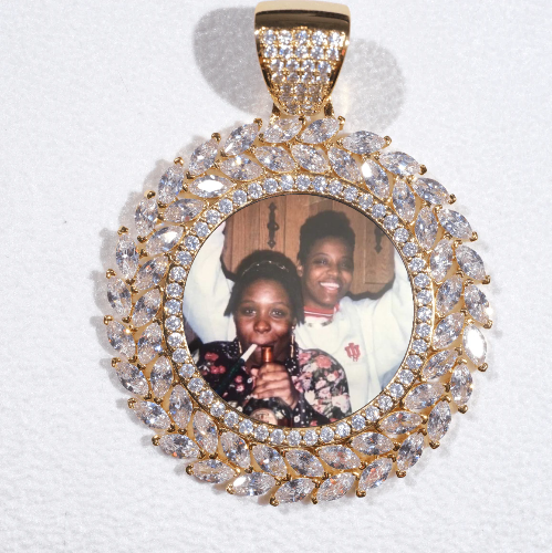Large 3D Wheat Ear Custom Picture Pendant
