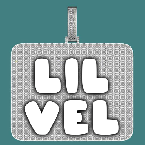 CUSTOM LETTER NECKLACE 3D BIG SQUARE