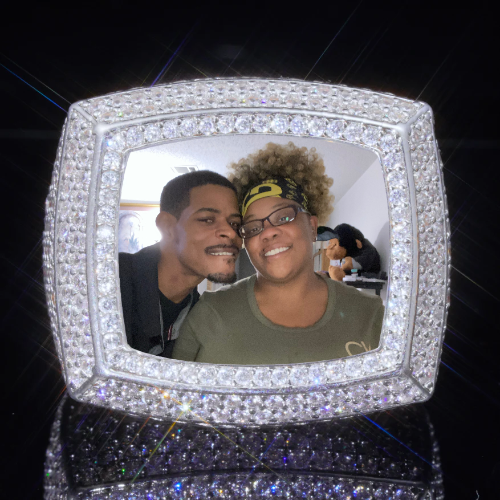 3D CUSTOM PICTURE ICED RING