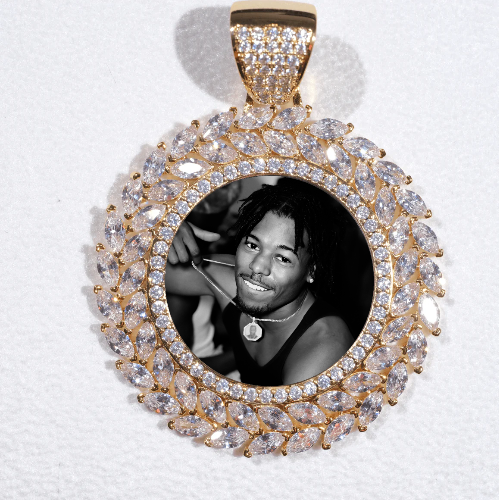 Large 3D Wheat Ear Custom Picture Pendant