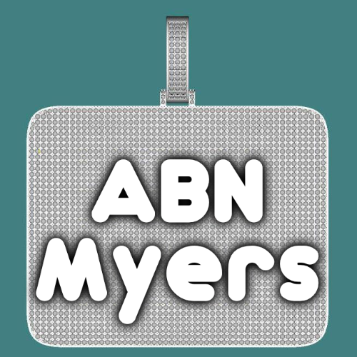 CUSTOM LETTER NECKLACE 3D BIG SQUARE
