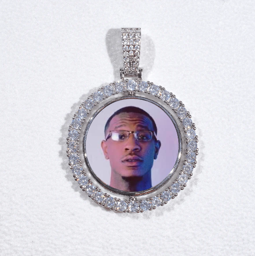 3D Spinning 2-Faced Custom Picture Pendant