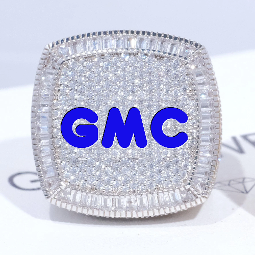 CUSTOM LETTER 3D ICED RING
