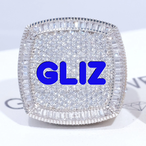 CUSTOM LETTER 3D ICED RING