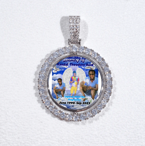 3D Spinning 2-Faced Custom Picture Pendant