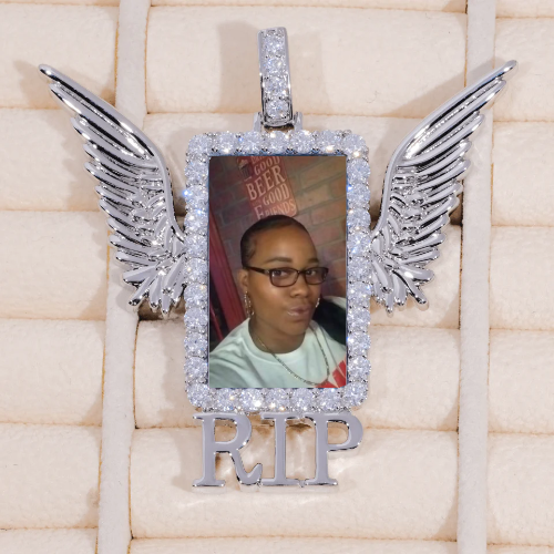 RIP WING 3D CUSTOM PICTURE PENDANT