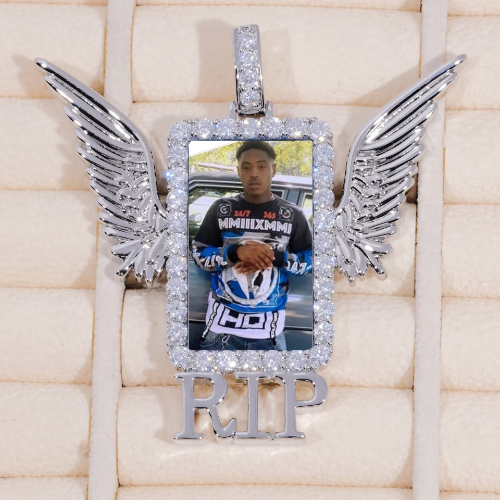 RIP WING 3D CUSTOM PICTURE PENDANT