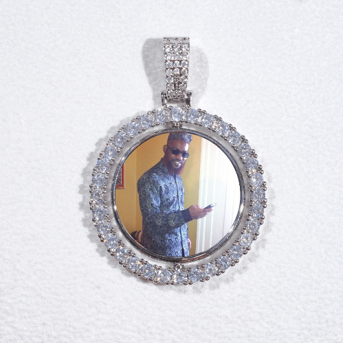 3D Spinning 2-Faced Custom Picture Pendant