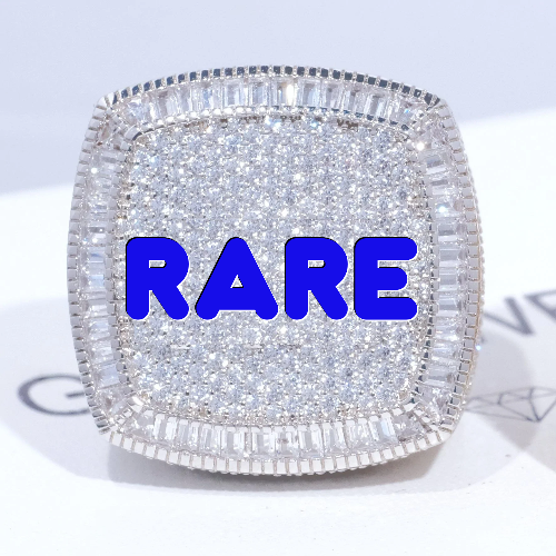 CUSTOM LETTER 3D ICED RING