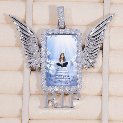 RIP WING 3D CUSTOM PICTURE PENDANT