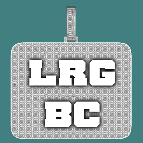 CUSTOM LETTER NECKLACE 3D BIG SQUARE