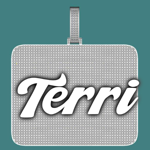 CUSTOM LETTER NECKLACE 3D BIG SQUARE