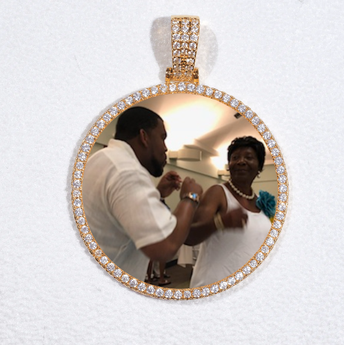 MEDIUM 3D CIRCLE CUSTOM PICTURE PENDANT