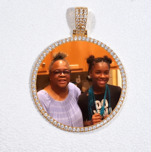 MEDIUM 3D CIRCLE CUSTOM PICTURE PENDANT