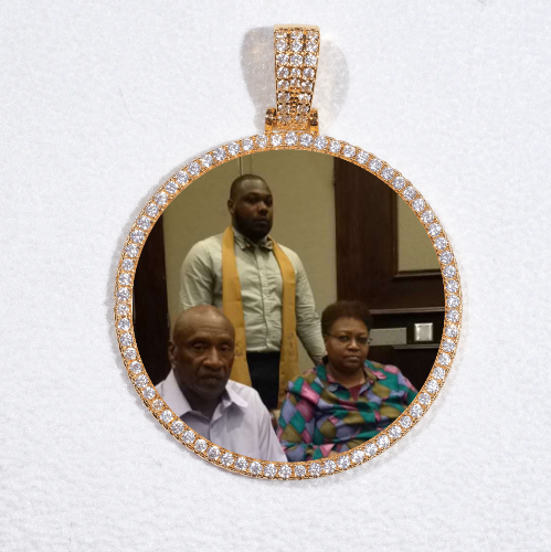 MEDIUM 3D CIRCLE CUSTOM PICTURE PENDANT