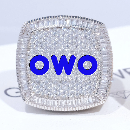 CUSTOM LETTER 3D ICED RING
