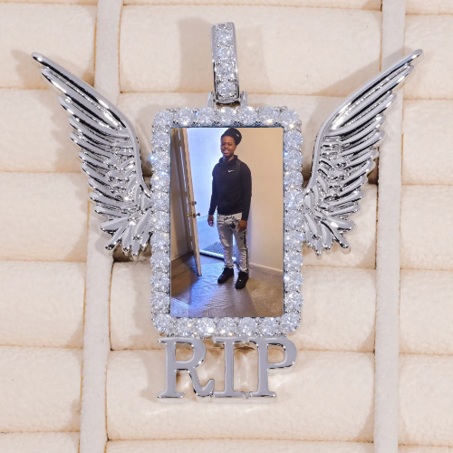 RIP WING 3D CUSTOM PICTURE PENDANT