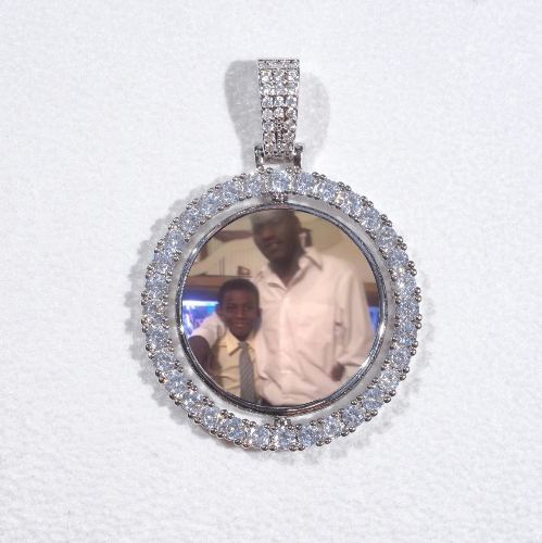 3D Spinning 2-Faced Custom Picture Pendant