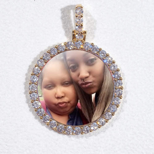 3D CIRCLE CUSTOM PICTURE PENDANT SMALL SIZE