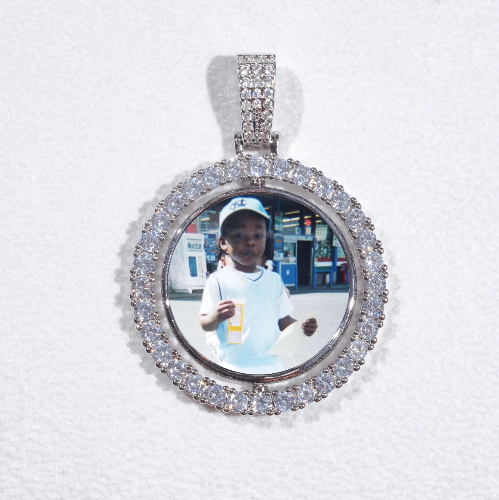 3D Spinning 2-Faced Custom Picture Pendant