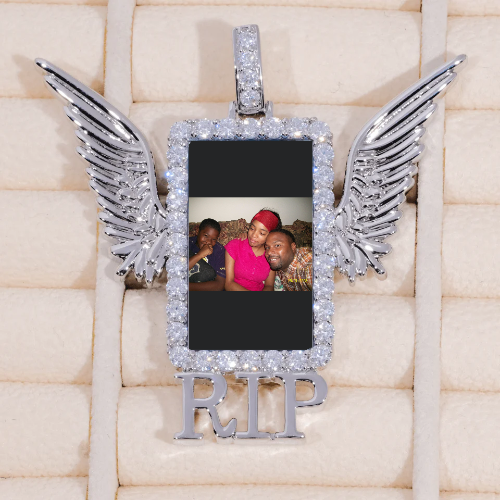 RIP WING 3D CUSTOM PICTURE PENDANT