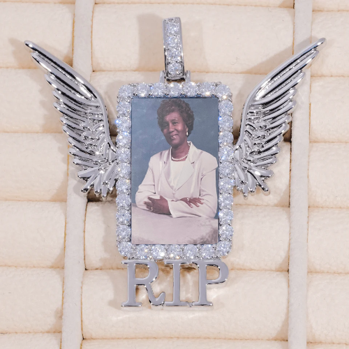 RIP WING 3D CUSTOM PICTURE PENDANT