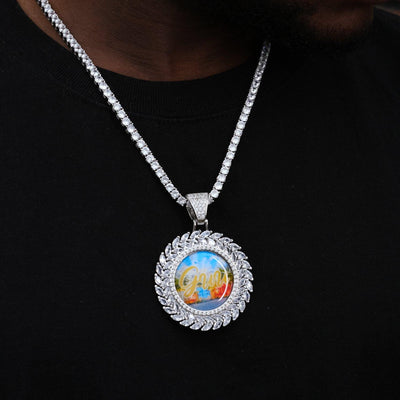 Large 3D Wheat Ear Custom Picture Pendant - The GUU Shop