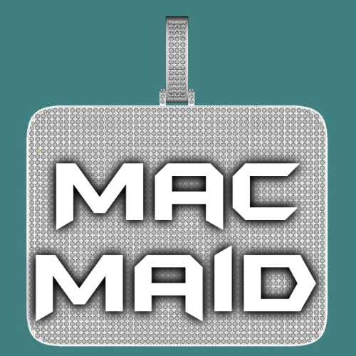 CUSTOM LETTER NECKLACE 3D BIG SQUARE